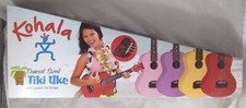 Kohala Tiki Concert Size Yellow Ukulele Tiki Uke Ukulele