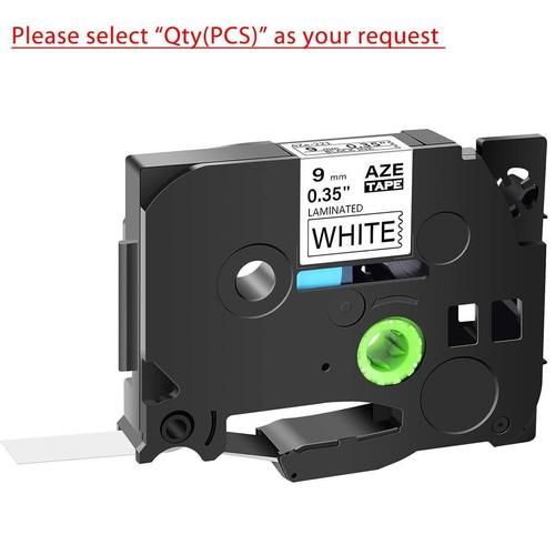 Compatible Label Tape fit Brother P-Touch White 6/9/12/18/24mm PT-1000 PT-H101C - Picture 15 of 25
