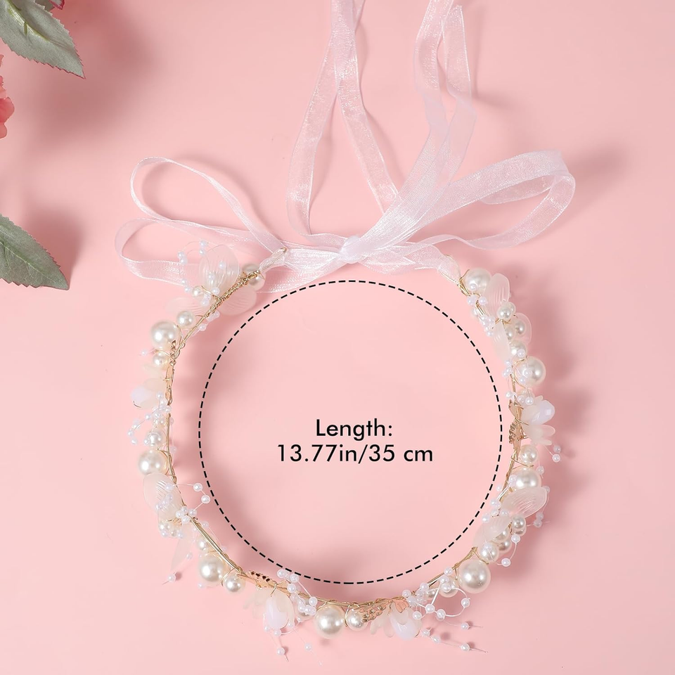 Flower Girl Headpiece Hair Accessories for Wedding, Flower Girl