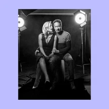 X-Files - Gillian Anderson & David Duchovny - 8x10 Photo - Printed at a Lab #PAA