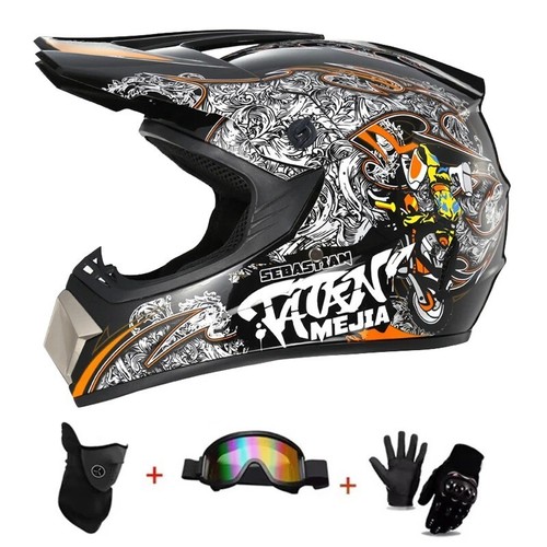 Casco motocross fuoristrada adulto ATV MTB DH DOT omologato integrale UK STOCK - Foto 37 di 47