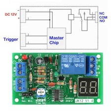 Einstellbar Relais Verzögerung Aus-Schalter Zeitrelais Modul Timer Control 12V✈