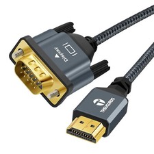 Thsucords pleciony i pozłacany kabel Hdmi do Vga