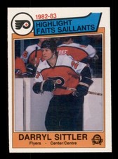 1983-84 O-PEE-CHEE HOCKEY #258 DARRYL SITTLER HIGHLIGHT PHILADELPHIA FLYERS
