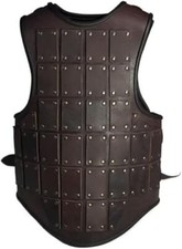 Medieval BROWN leather Mercenarie Brigandine Armor, Viking SCA renaissance Larp