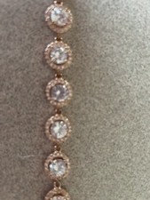 Bridal Decorative Belt Or Headband With Rose Gold Color Halo