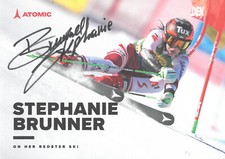 ORIGINAL signierte Autogrammkarte STEPHANIE BRUNNER Olympia-Silber 2018 Silber