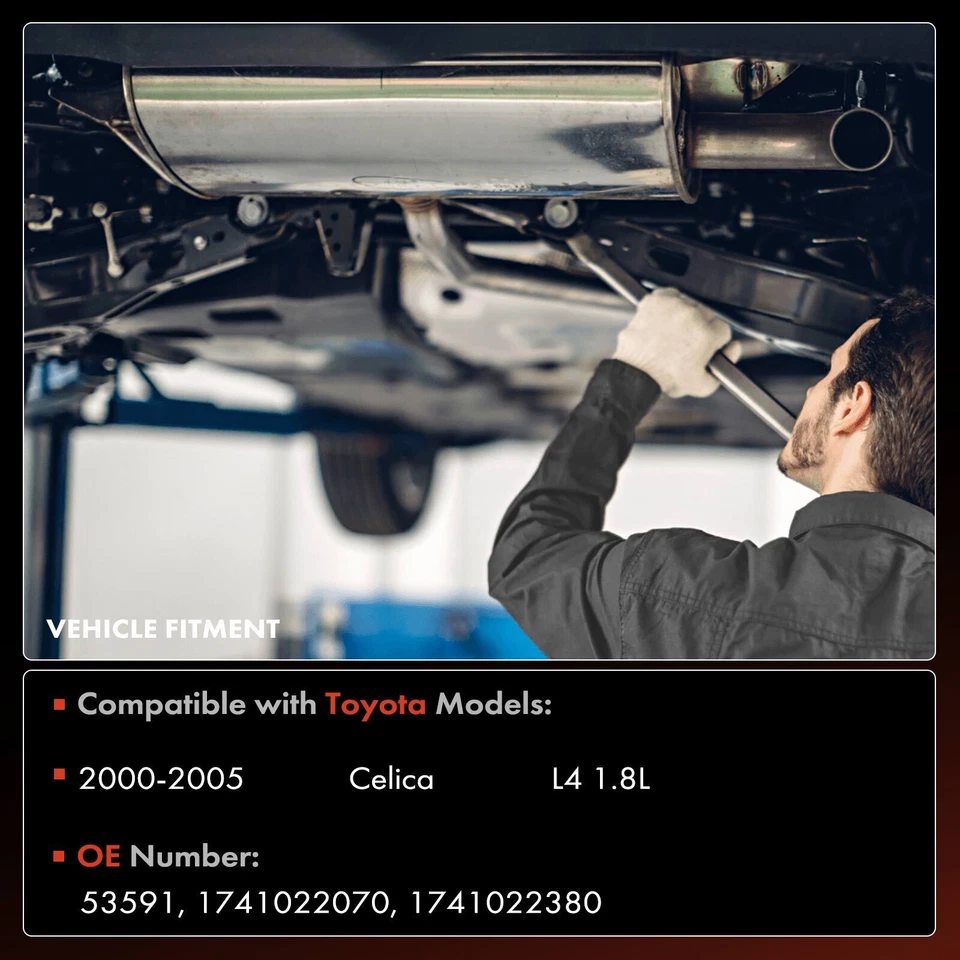 Novo conversor catalítico para Toyota Celica 2000 2001 2002 2003 2004 2005 L4 1.8L - Imagem 2 de 4