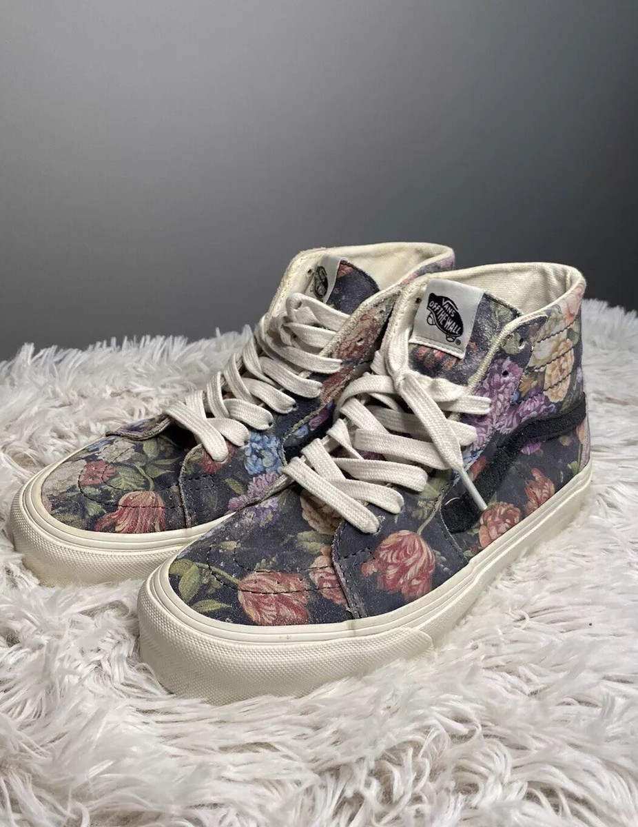 Sk8 Hi Ladies Floral Vans Vans Sk8 Hi Multi Floral Clearance