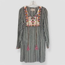 Philosophy Size Small Boho Dress Embroidered Aztec Color Casual Summer Vacation