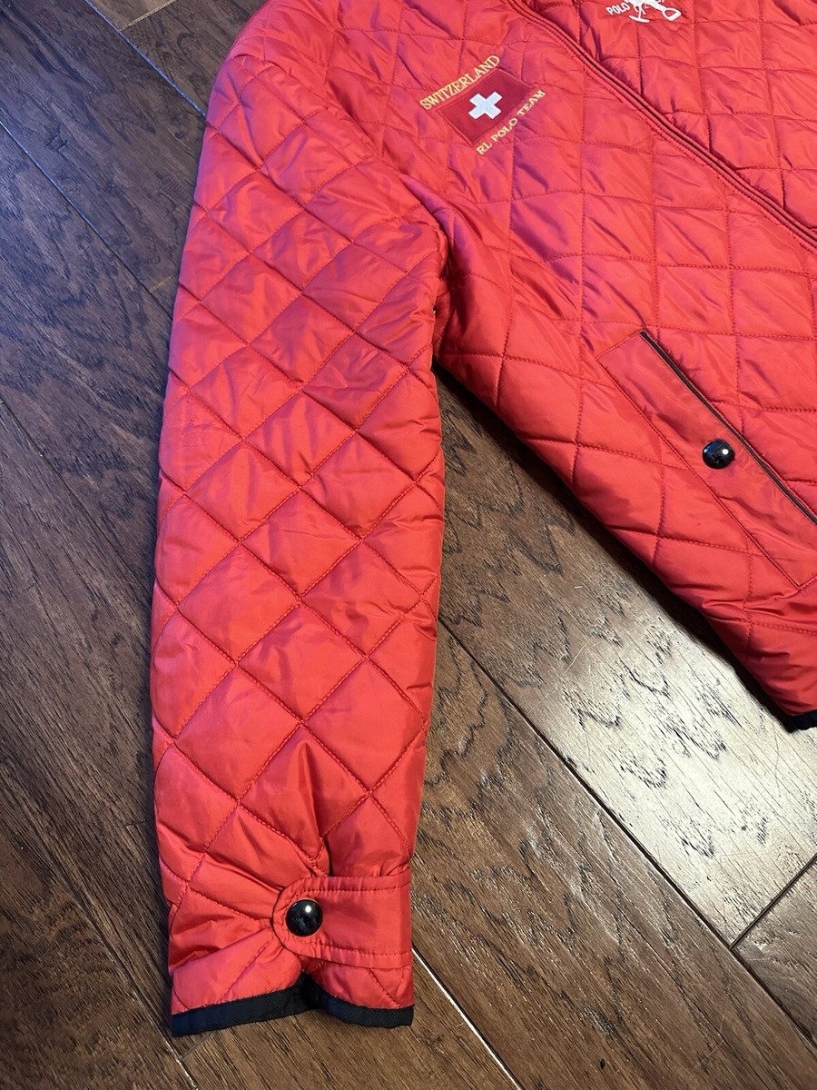 VTG Ralph Lauren Switzerland 2008 Polo Team Puffer Jacket Size