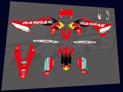 Graphics Template + Editable Design GASGAS MC450F 2024 Vector 1:1 AI. EPS. PDF.