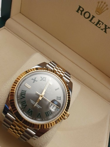 Rolex Datejust 41 Wimbledon Yellow Gold 