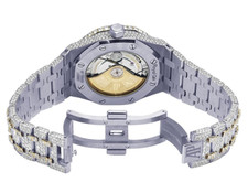 Audemars Piguet Royal Oak 37MM 18K Yellow Gold/ Steel Diamond Watch 32.75 Ct 2