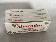 El Almendro Crunchy Almond Turron Duro (PACK of 3, 7.05oz Each Bar)