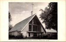 Longview WA St Stephens Episcopal Church Washington postcard JP1