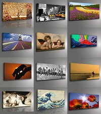 Quadro Moderno Pronto da Appendere cm 40x90 Stampa su Tela Canvas Arredo Arte