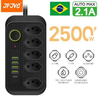 Power Strip Plug AC Outlets Multitap Line Filter Socket Extension Cord