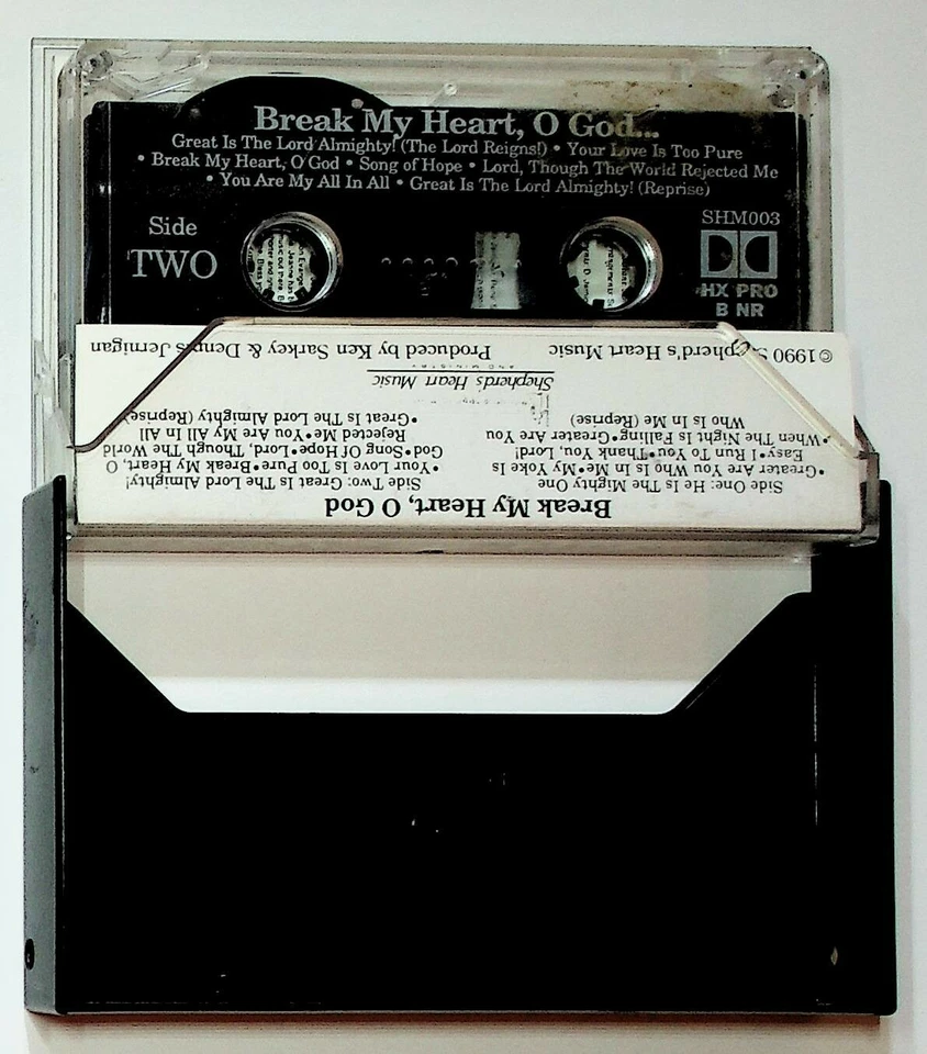 1990 Dennis Jernigan Break My Heart O God Christian Gospel Cassette Tape Foto 4 de 4