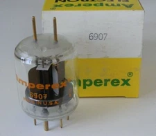Vintage Amperex 6907 Vacuum Tube - Twin Tetrode Beam Power Transmitting Tube NOS