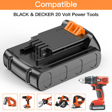 For Black & Decker 20V Lithium MAX Battery 20Volt Li-Ion LBXR20 LBXR2020
