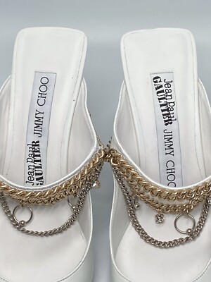 靴 JimmyChoo x Jean Paul Gaultier Bing 90 JIMMY CHOO + Jean Paul Gaultier Bing 90 embellished leather