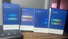 4 Pack - ELEGRP - Wiring Devices - Slide Dimmer Rocker Switch - DM19-WH - White