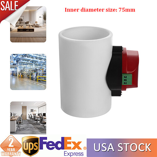 Plastic Air Damper Valve HVAC Electric Air Duct Motorized Damper For Ventilation