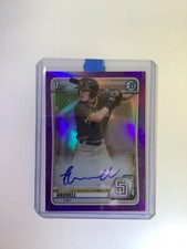 2020 Bowman Draft Chrome Purple Refractor Robert Hassell III RC /250 AUTO