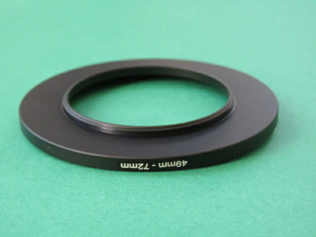 49mm-72mm Stepping Step Up Male-Female Filter Ring Adapter 49mm-72mm - Image 2 of 2