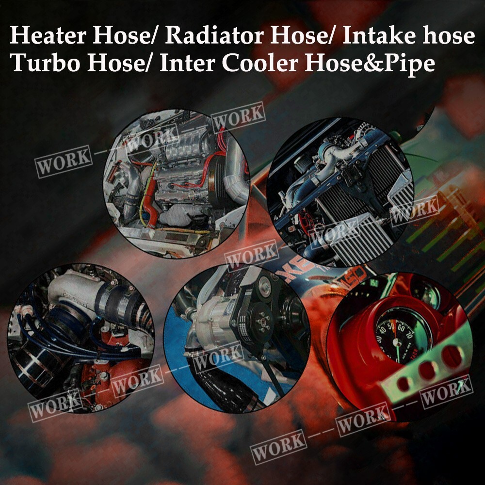 Red Hose Fit AUDI TT 225/S3/A3 Seat Leon R AMU/APX 1.8T Induction Intake Turbo