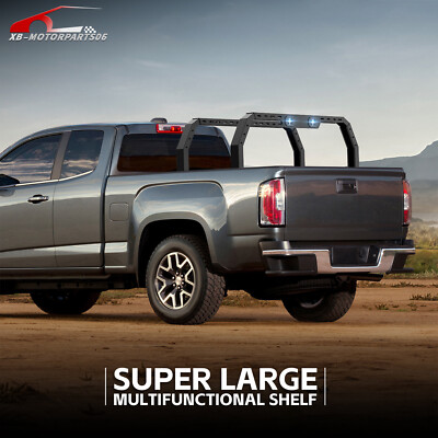 Overland Bed Rack For Chevy Colorado & GMC Canyon - 22.3" High, 1000 Lb Capacity, Includes 2 LED Lights