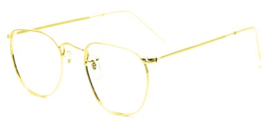 B.O.I.C. (SAVILE ROW) ENGLAND Gold 46x20mm PANTO Quadra RX Optical EyeglassesNOS