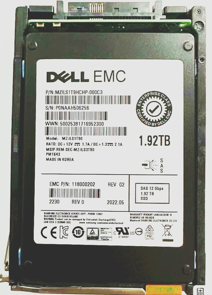 EMC 005053572 005053573 005053677 005053676 1.92TB SSD 2.5