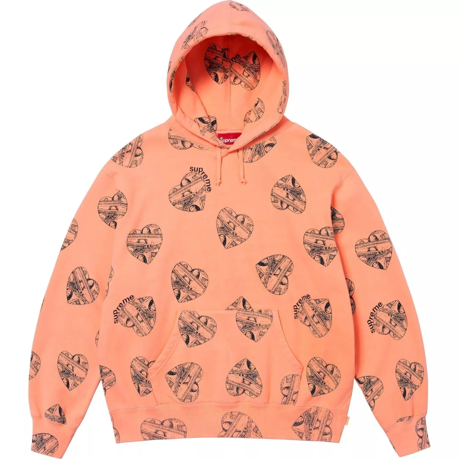 Sweat à capuche Supreme Love Peach