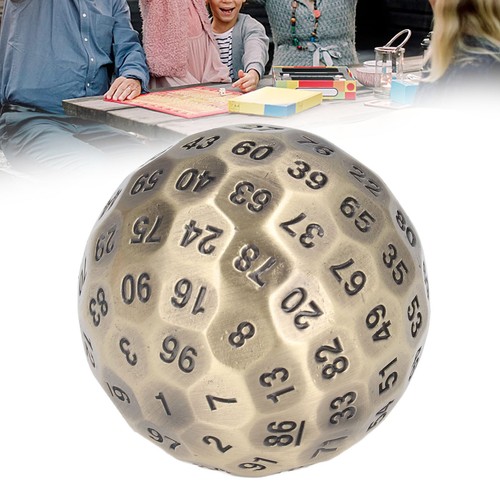 D100 Metal Dice Random D100 Face Dice 5cm Diameter Easy To Read For Over 14 - Picture 7 of 12