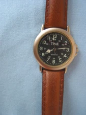 Vintage Time Magazine Watch with Military Numbers & Red Line of Unknown Purpose