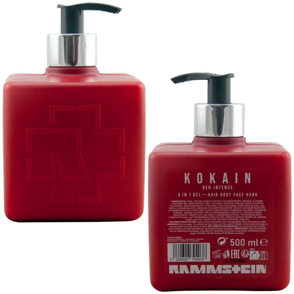 Rammstein RED INTENSE 4in1 Duschgel 1 x 500ml Körper - Gesicht - Haare - Hände