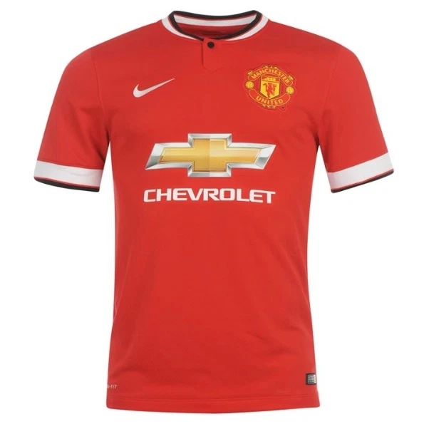 Nike Manchester United Heim Maillot 2014 2015 Tous Tailles Rouge Neuf Chevrolet - Photo 1/1