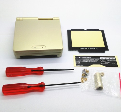 Gold Shell Housing For Nintendo Gameboy Advance SP GBA SP Console New  - Picture 2 of 4