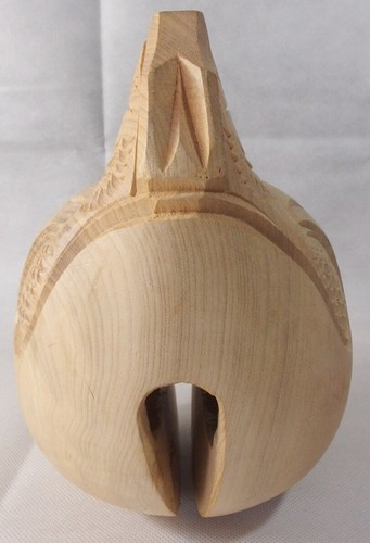 bwd2204 JAPANESE BUDDHIST MOKUGYO WOODEN FISH DRUM 15.5 cm WIDTH by GYOKUHO - Picture 7 of 12