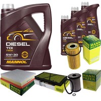 Mann Inspektionspaket 8L Mannol Diesel Tdi 5W-30 FüR Opel Vivaro Kasten 2.0