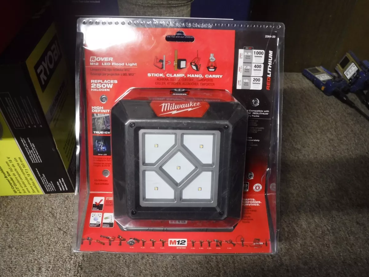 NEW* Milwaukee M12 1000 Lumens LED Compact Flood Light (Tool-Only) 2364-20  eBay