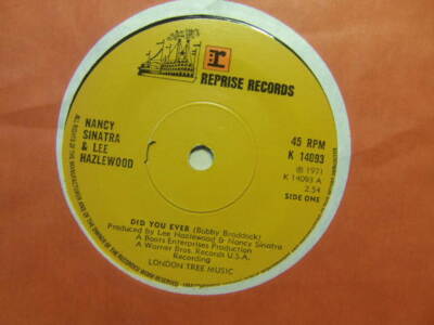 Nancy Sinatra & Lee Hazlewood   Did You Ever 1971 7  Reprise K 14093