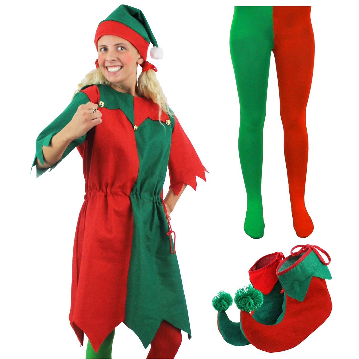 Santa's little helper womens costume outlet