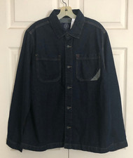 Men's BUFFALO David Bitten JOSHUA-X  Dark Wash Denim Shirt Jacket Size M - NEW