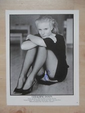 Geraldine Danon Autogramm signed A4 Magazinbild s/w