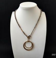 Azuni 24K gold plated necklace with stones.