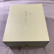 Van Cleef & Arpels Empty Box Drawer 12x10x5.5 Green Ribbon Gift Storage