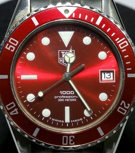 red face tag heuer